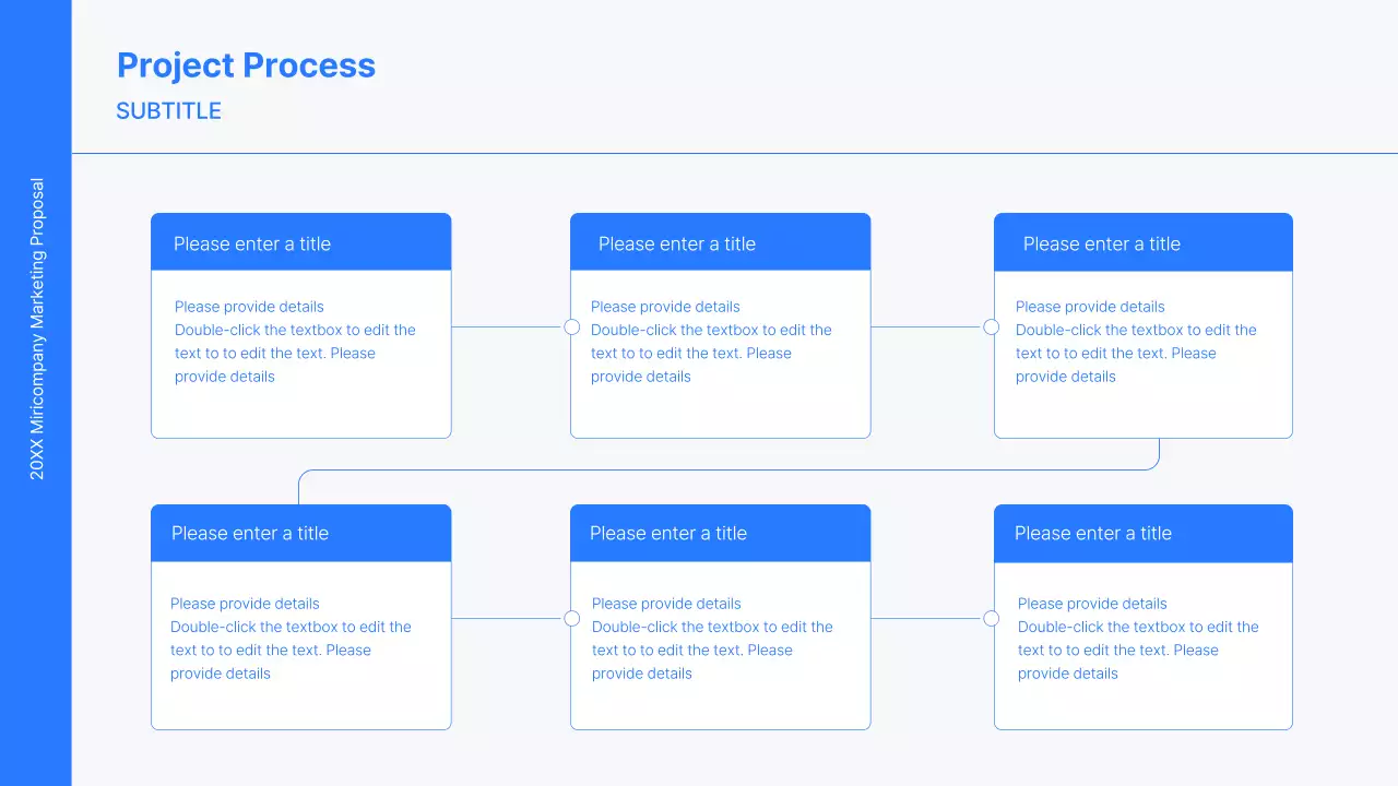 파란색의 미니멀하고 심플한 라인의 비즈니스 컨셉 키트