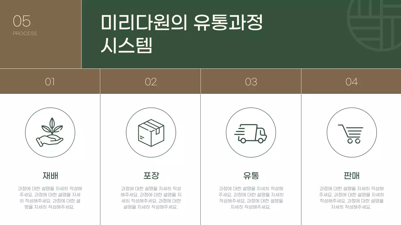 초록색의 법인 기업 소개 보고서