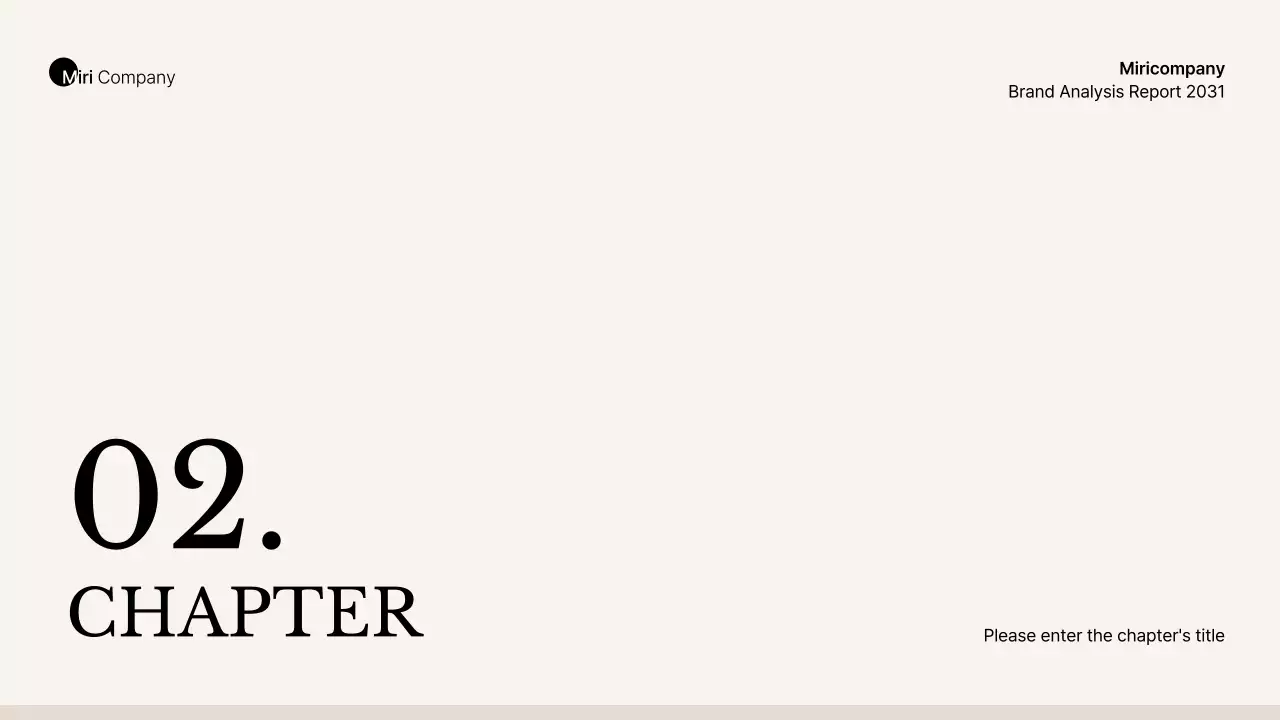 베이지와 갈색의 심플한 비즈니스 스타일