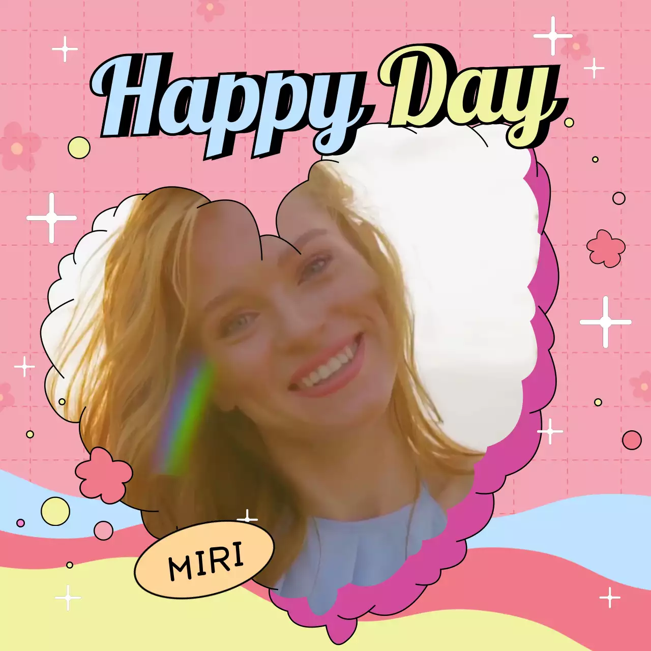 -  - 핑크 격자 그리드 하트무늬 아이돌 앨범 소개