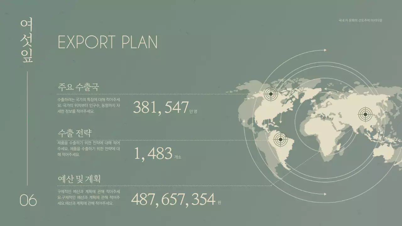 파스텔색상의 은은한 그라데이션을 활용한 전통차 농업회사소개서