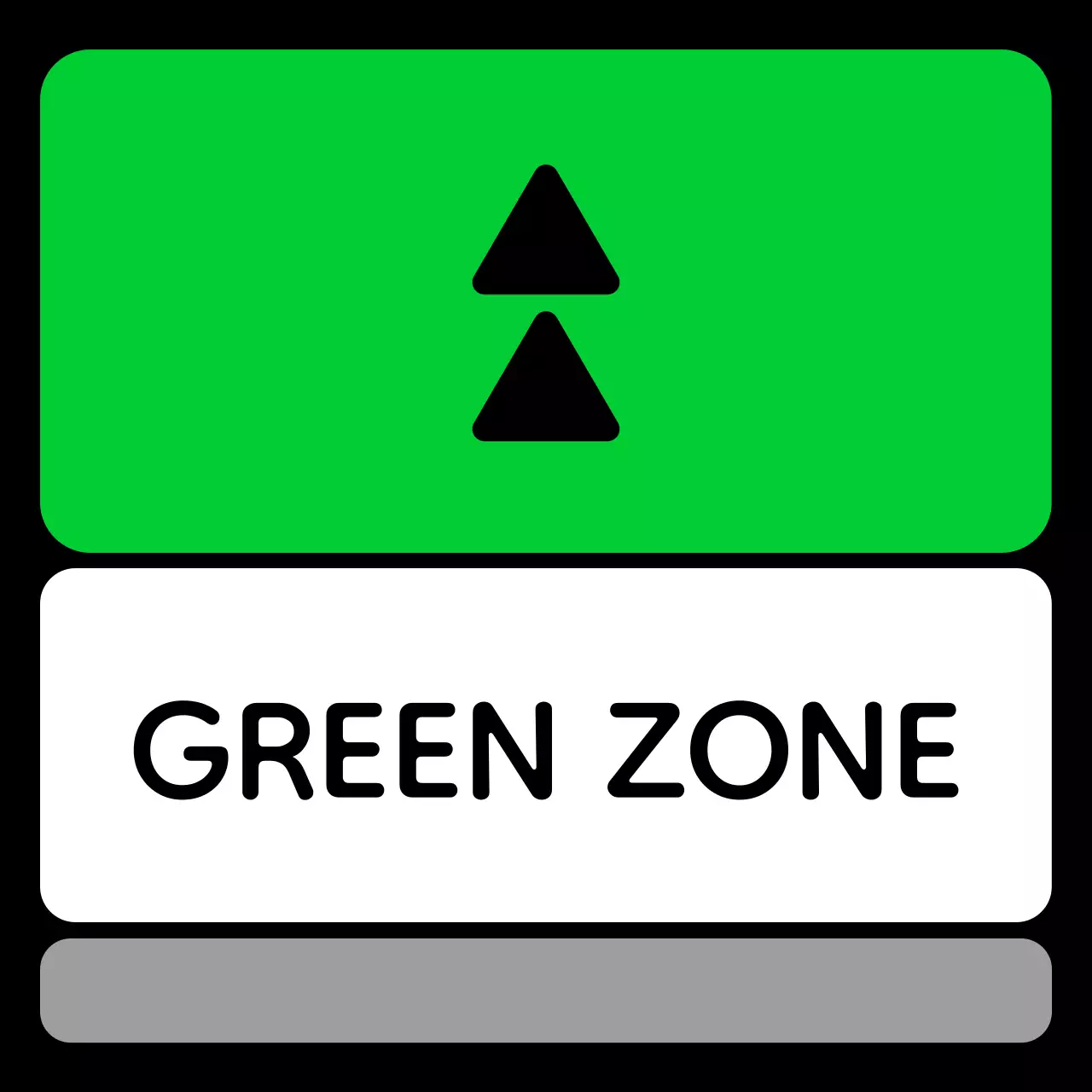 초록 파랑 보라색의 위치 안내 문구와 삼각형 사각형 도형으로 이루어진 심플한 구역 안내