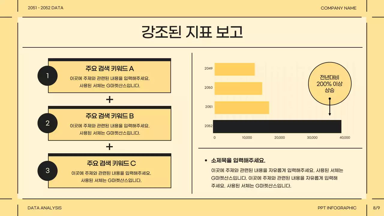 노란색과 검정색의 심플한 인포그래픽