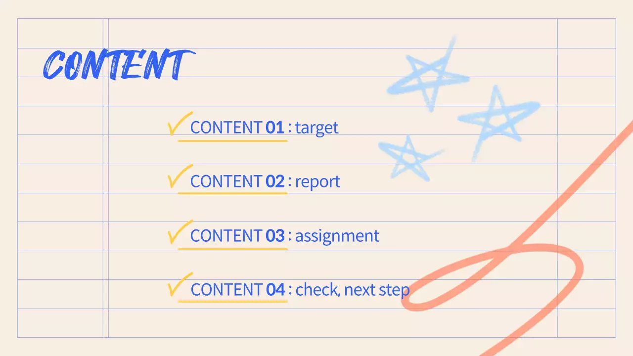 알록달록한 노트 배경의 스터디 회의록