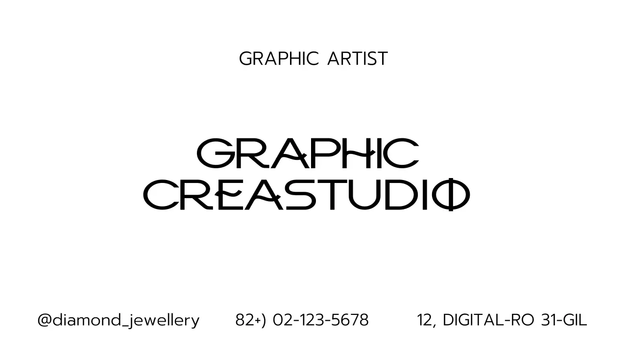 브라운과 흰색의 고급스러운 디자이너 명함