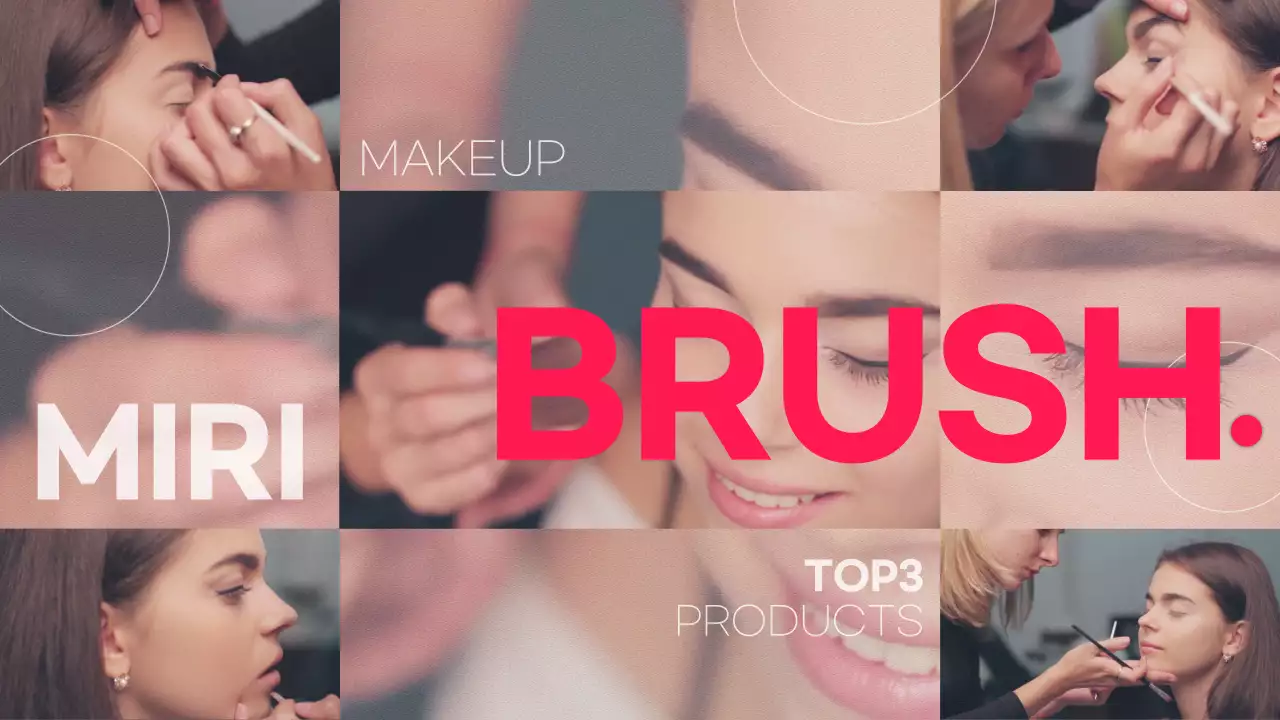 흰색과 분홍색의 고급스러운 메이크업 브러시 사용법 소개