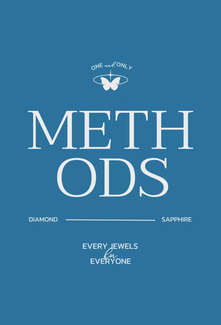 파란색과 회색의 차분한 컨셉의 쥬얼리 브랜드 보증서