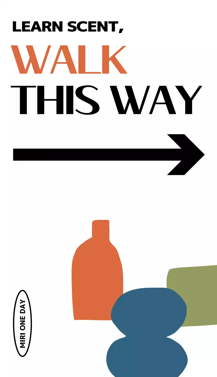 알록달록한 색상의 도형이 있는 원데이 클레스 위치 안내용 디자인