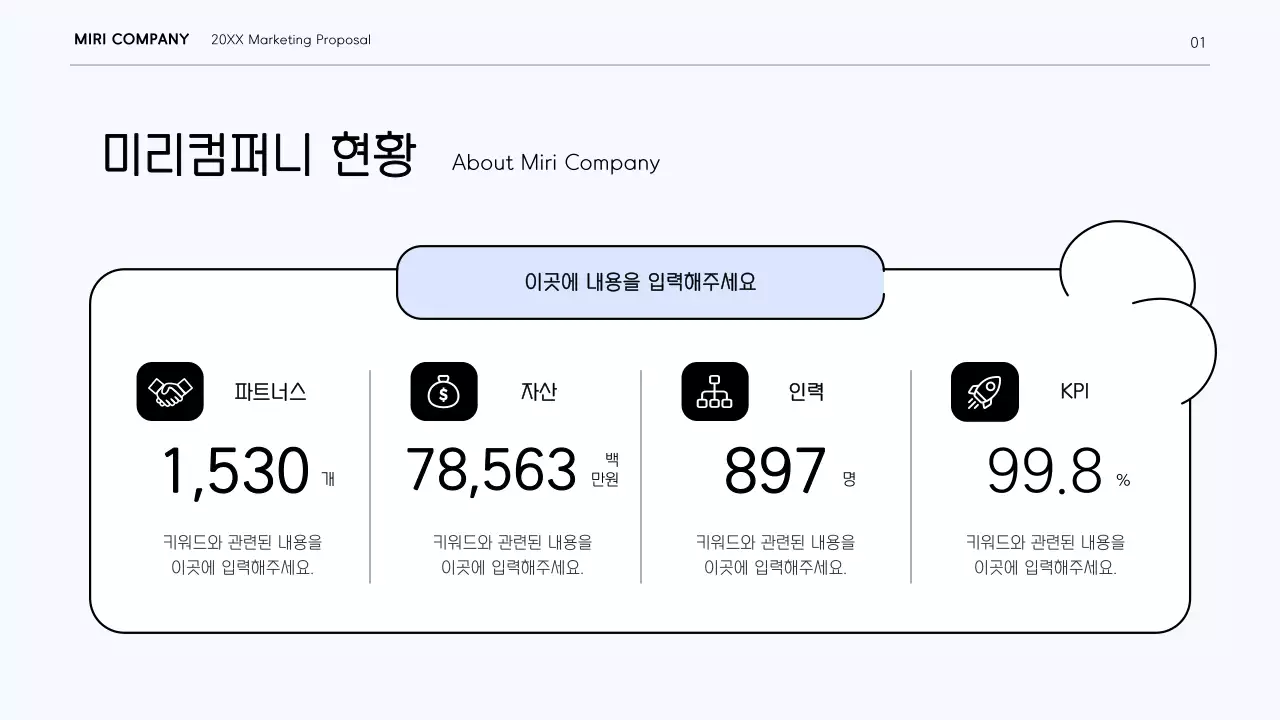 흰색과 보라색의 역동적인 곡선 컨셉의 깔끔한 마케팅 보고서 키트