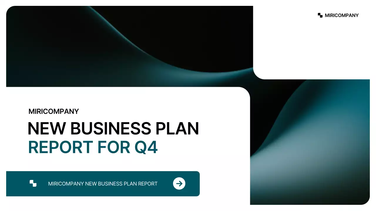 녹색의 깔끔한 기업용 컨셉 사업계획서 프레젠테이션 키트