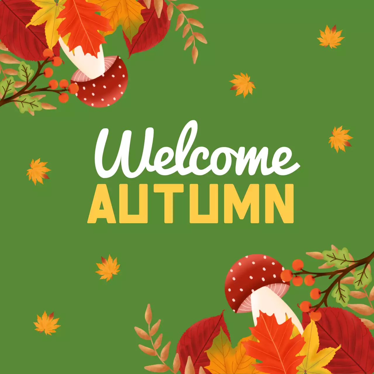가을을 환영합니다