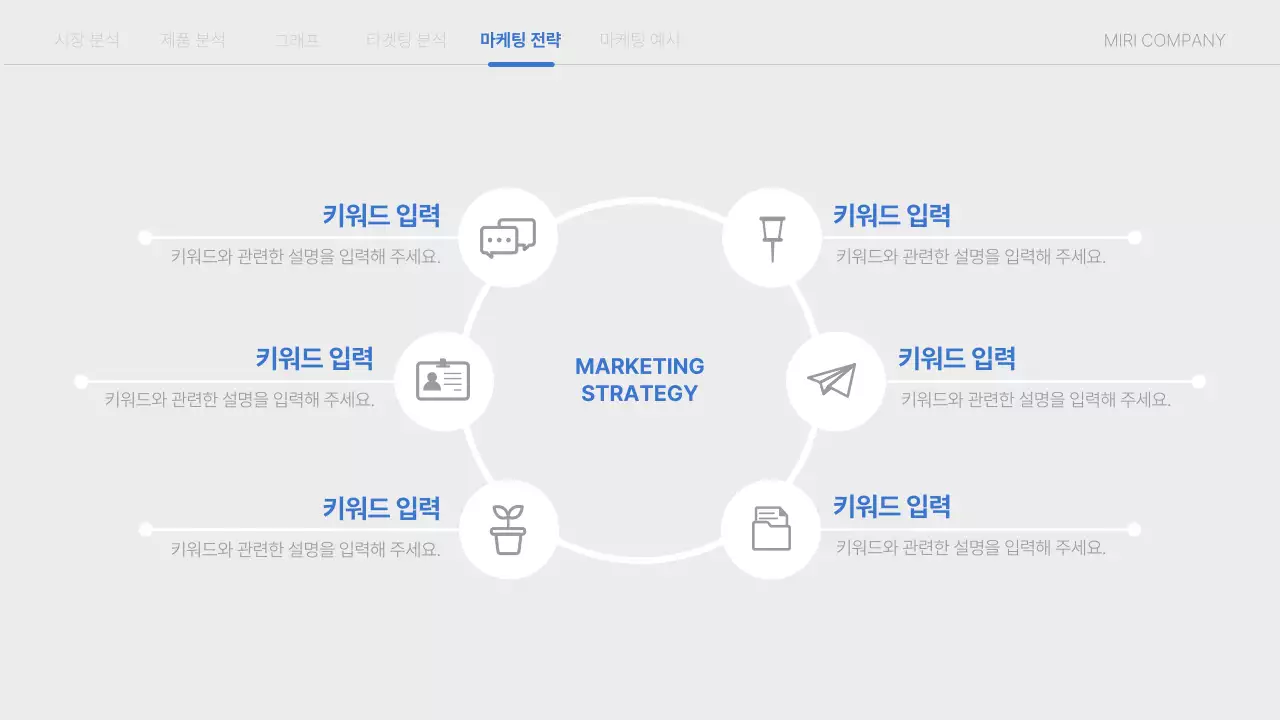 파랑의 심플한 효율 100% 마케팅 기획서