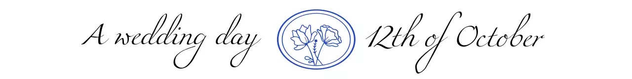 고급스러운 캘리그라피의 결혼식 기념품