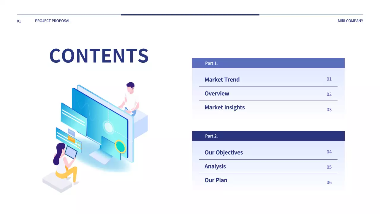 파랑의 심플한 프로젝트 제안서