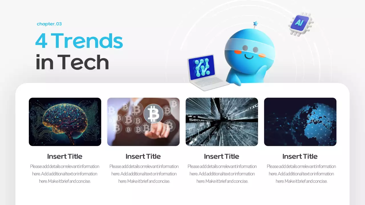 하늘색과 노랑의 키치한 미래 기술 전망 교육자료