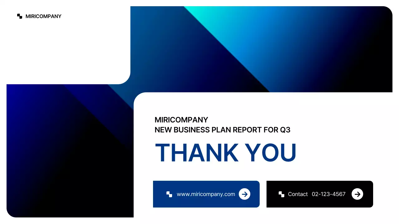 파랑색의 깔끔한 기업용 컨셉 사업계획서 프레젠테이션 키트