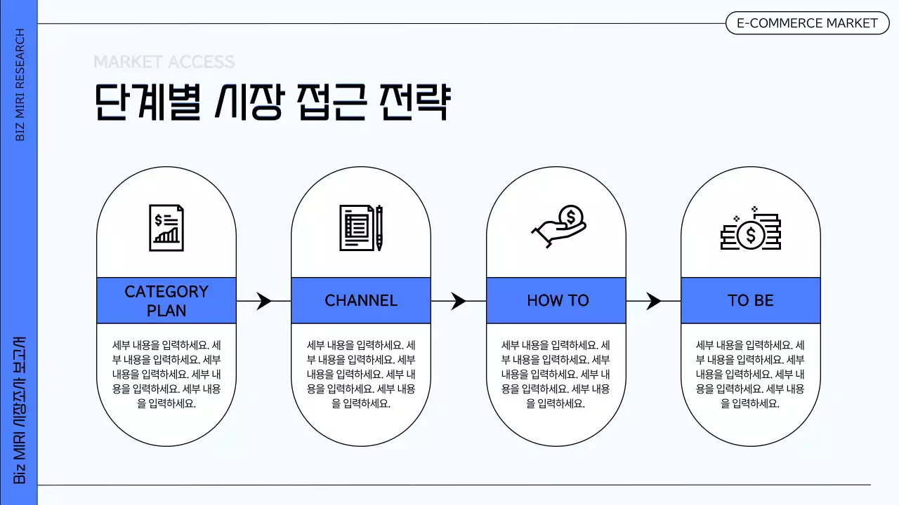파랑의 모던한 비즈니스 시장조사 보고서
