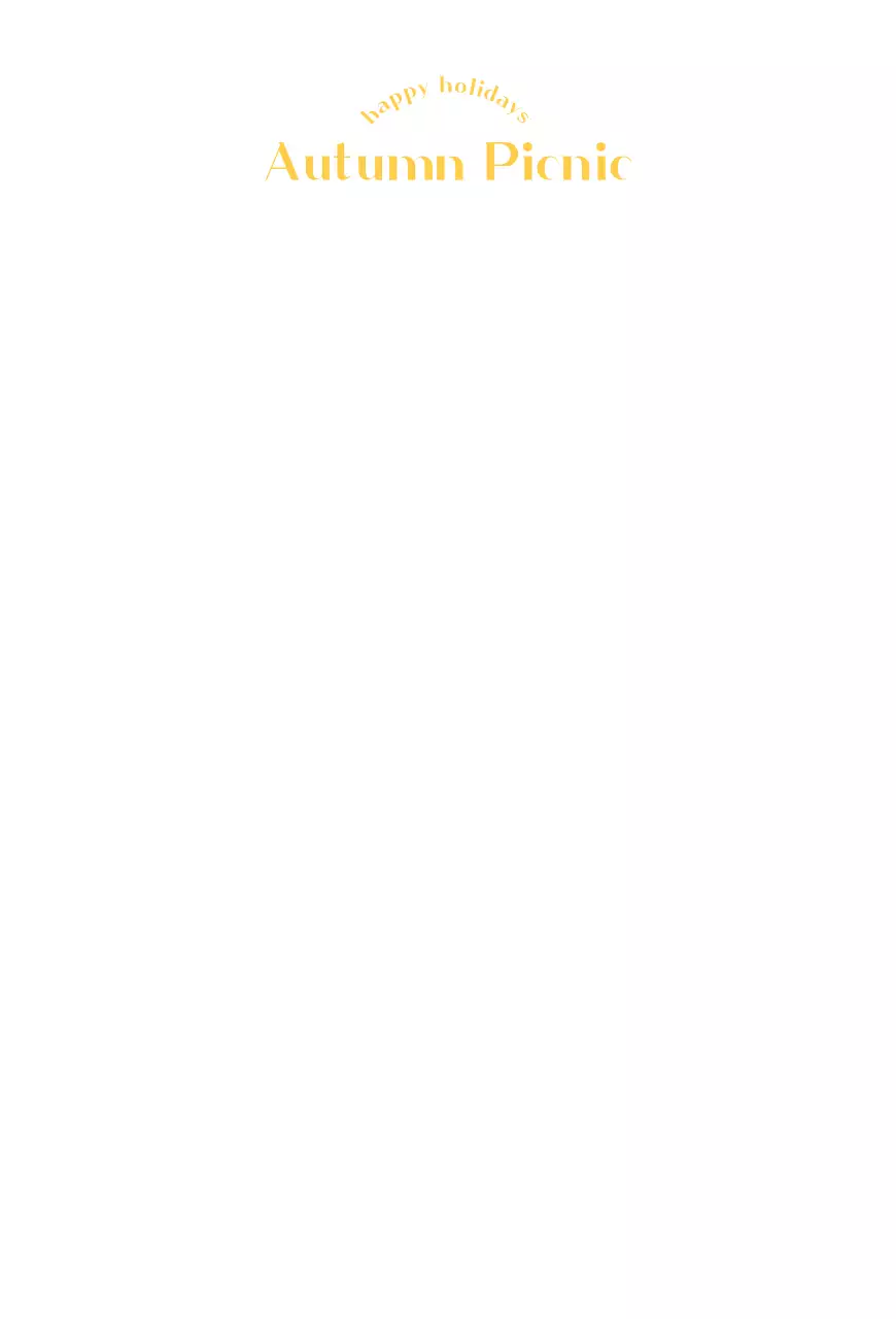 노란색의 가을 소풍 배경 인테리어 사진