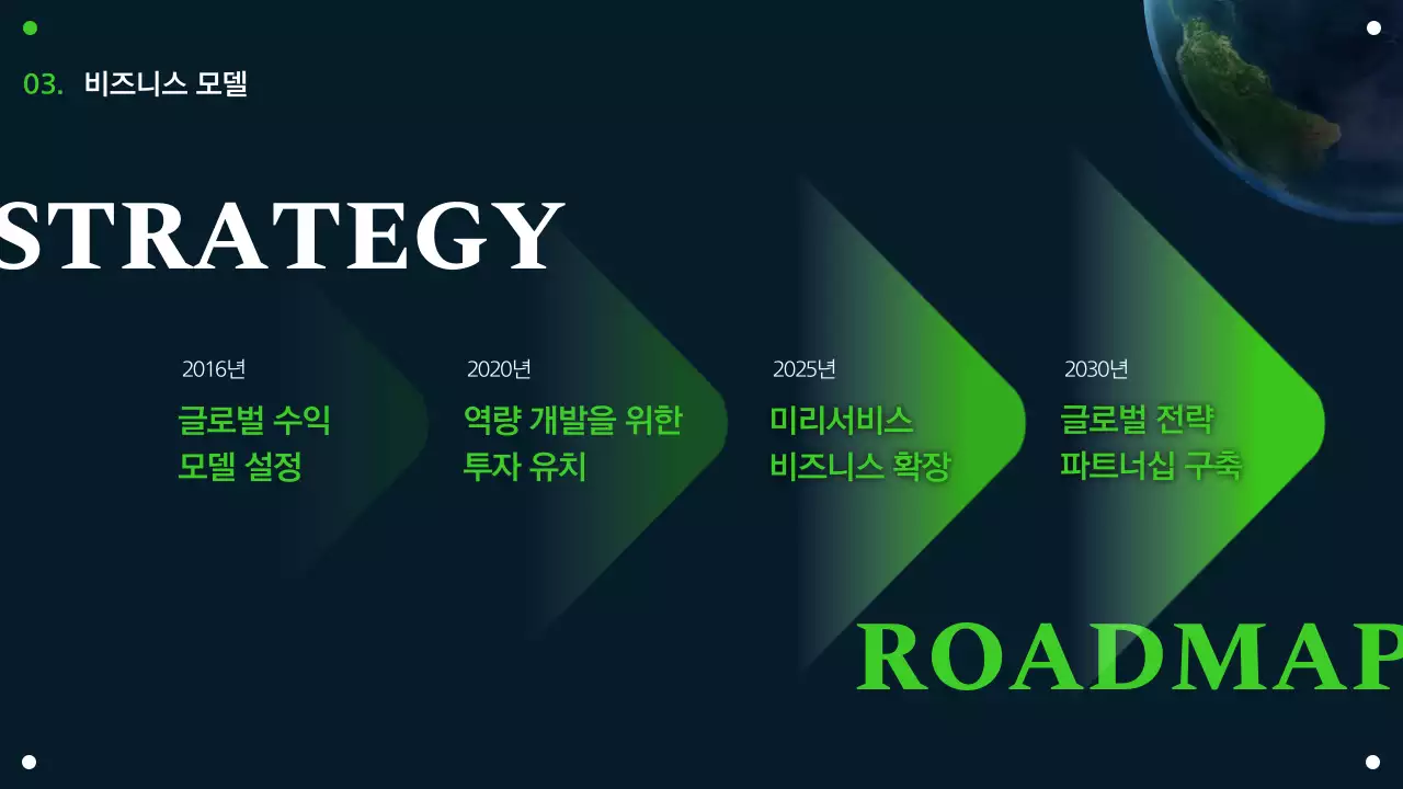 연두 남색 조합 어두운 지구 테마의 글로벌 비즈니스 전략 포럼