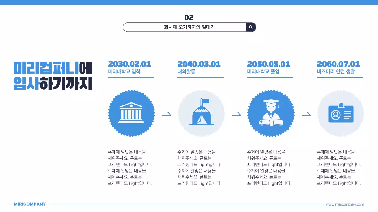 파랑의 키치한 신입사원 자기소개서