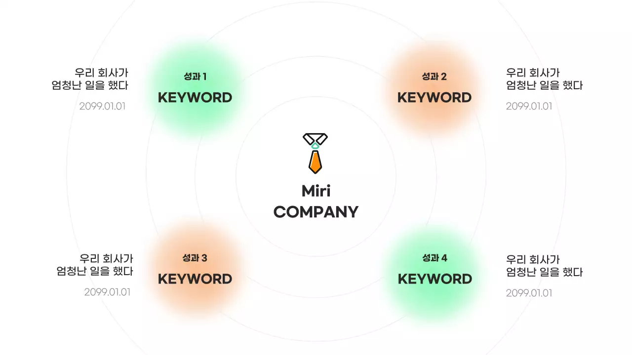 초록색 포인트의 심플한 마케팅 회사소개서