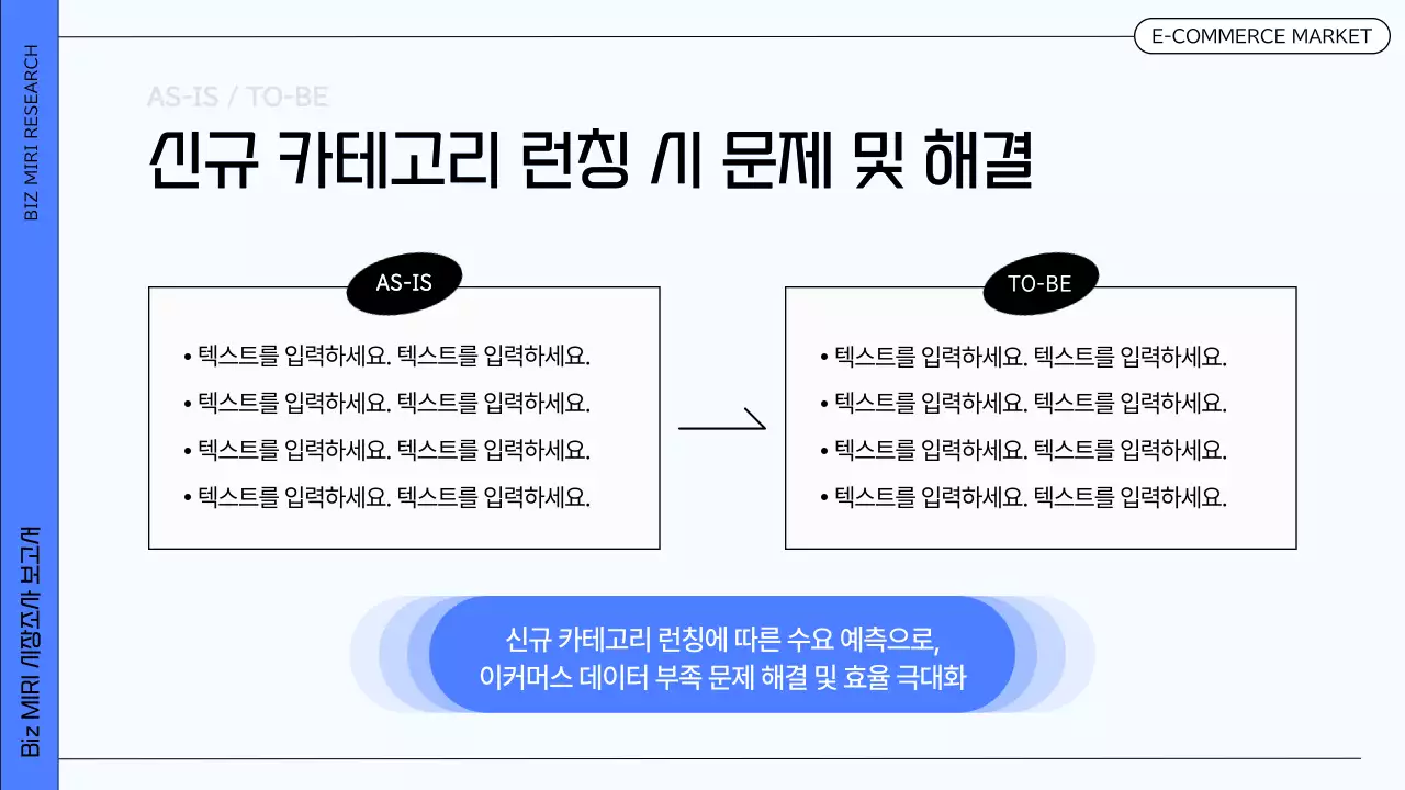 파랑의 모던한 비즈니스 시장조사 보고서