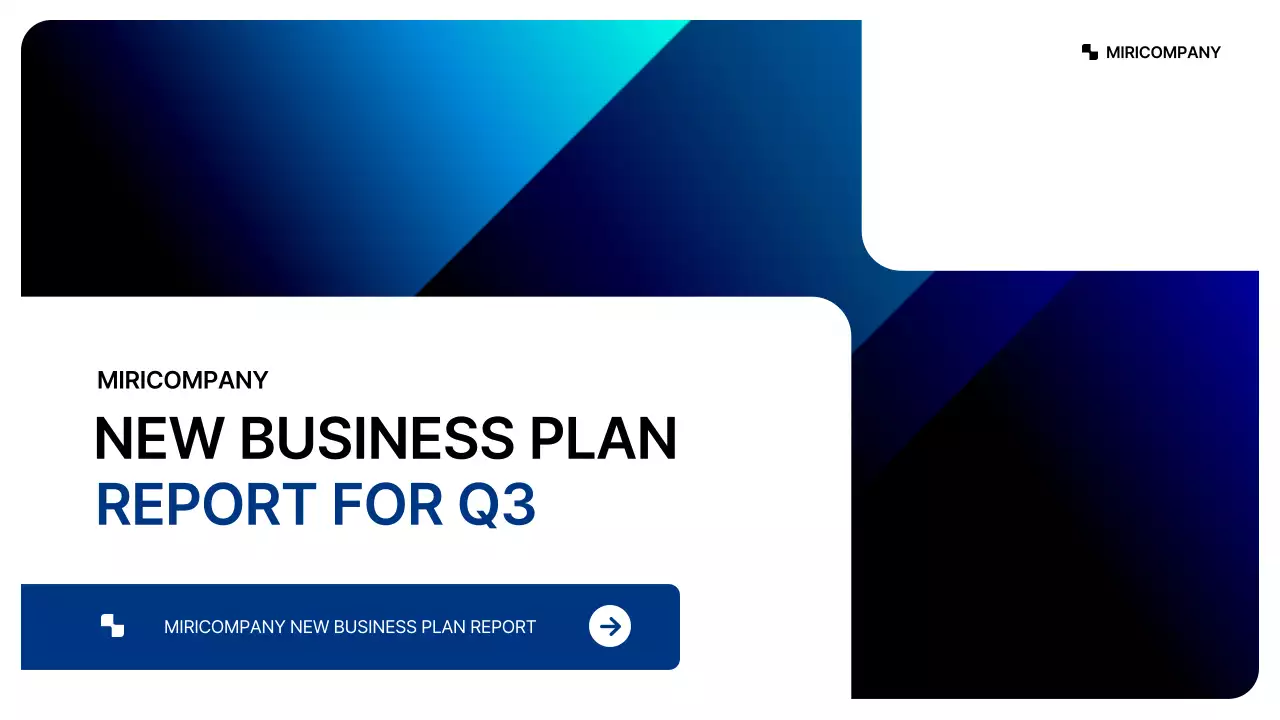 파랑색의 깔끔한 기업용 컨셉 사업계획서 프레젠테이션 키트