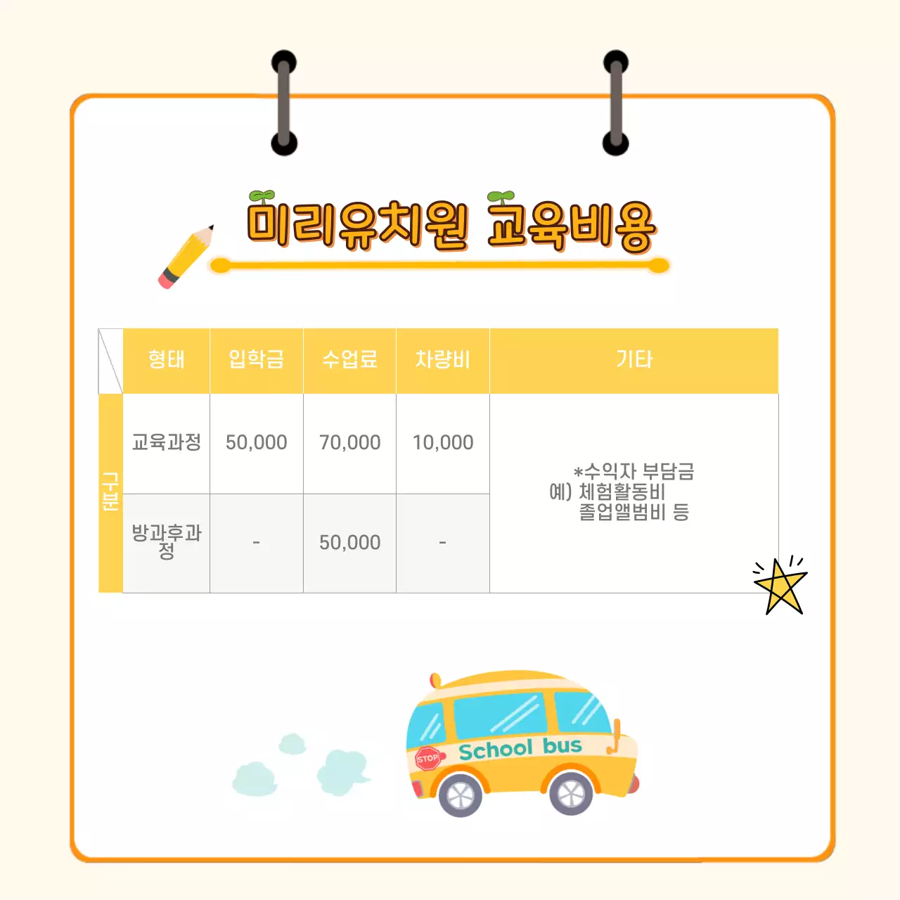 유치원 원아모집