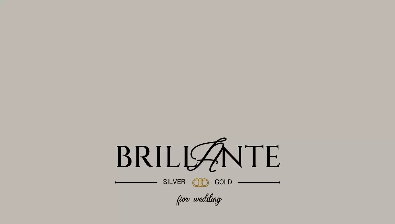 검정색의 고급스러운 분위기의 웨딩 전용 쥬얼리 가게 로고가 있는 디자인