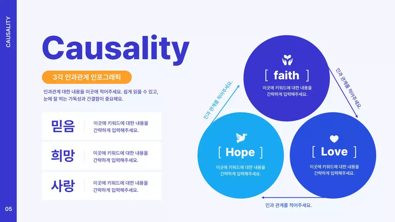 파랑과 주황색의 심플한 설득을 위한 비즈니스 제안서