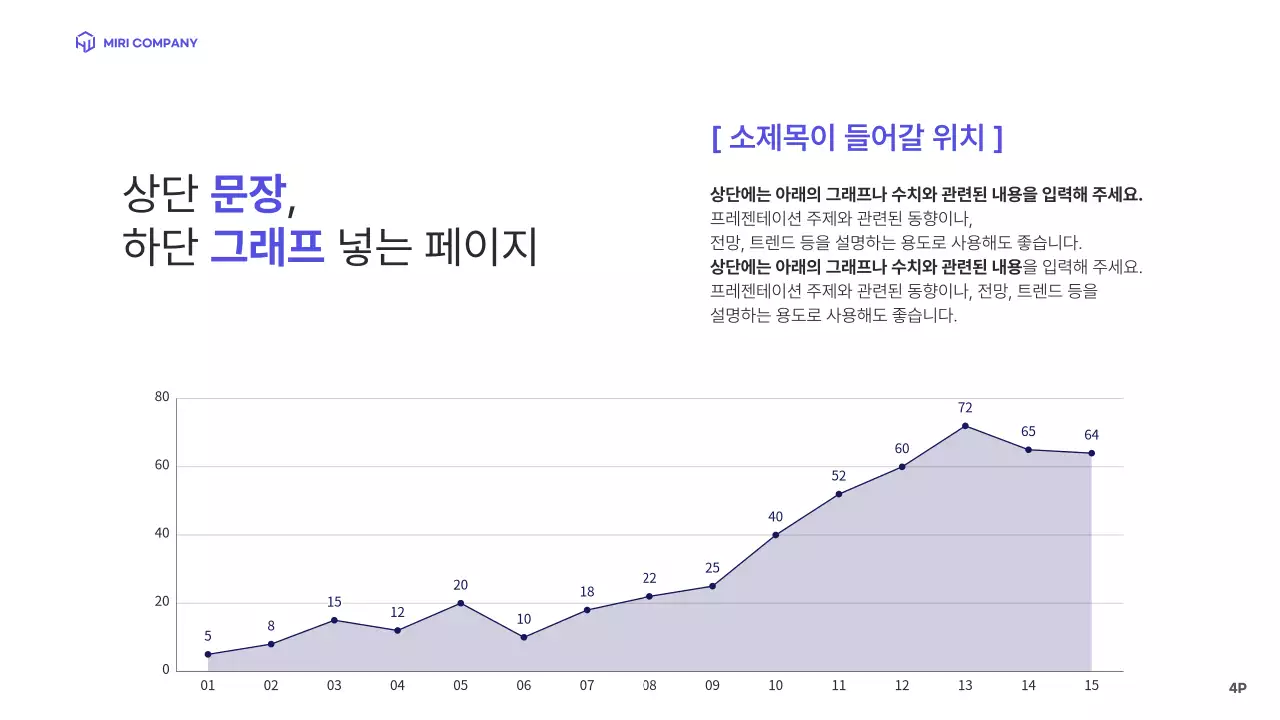 파랑의 심플한 레이아웃 회사소개서