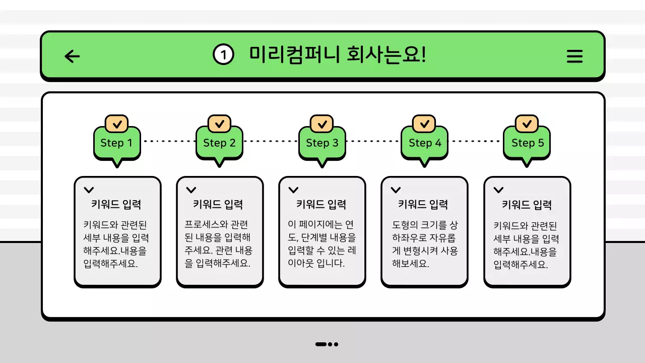 초록색의 마린 바다 컨셉 마케팅 운영 보고서