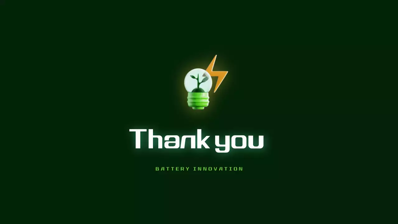 연두색 포인트의 사이버 스타일 배터리 발표자료