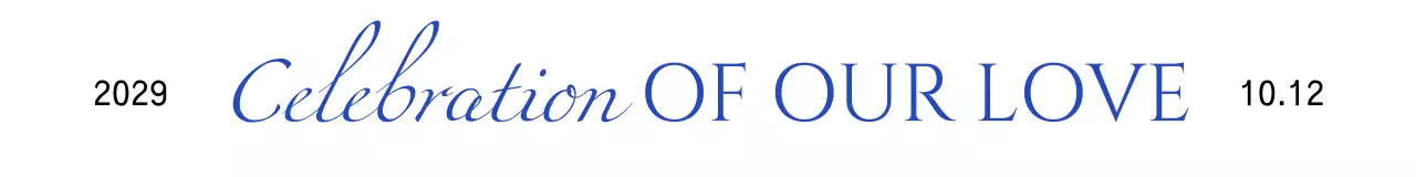 고급스러운 캘리그라피의 결혼식 기념품