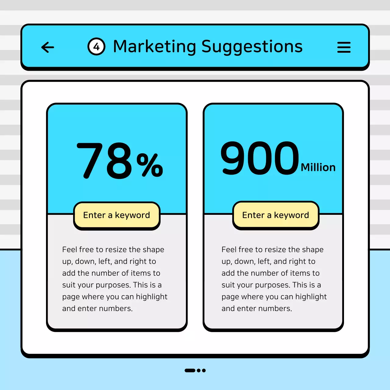 파랑색과 노랑색의 마린 바다 컨셉 마케팅 운영 보고서