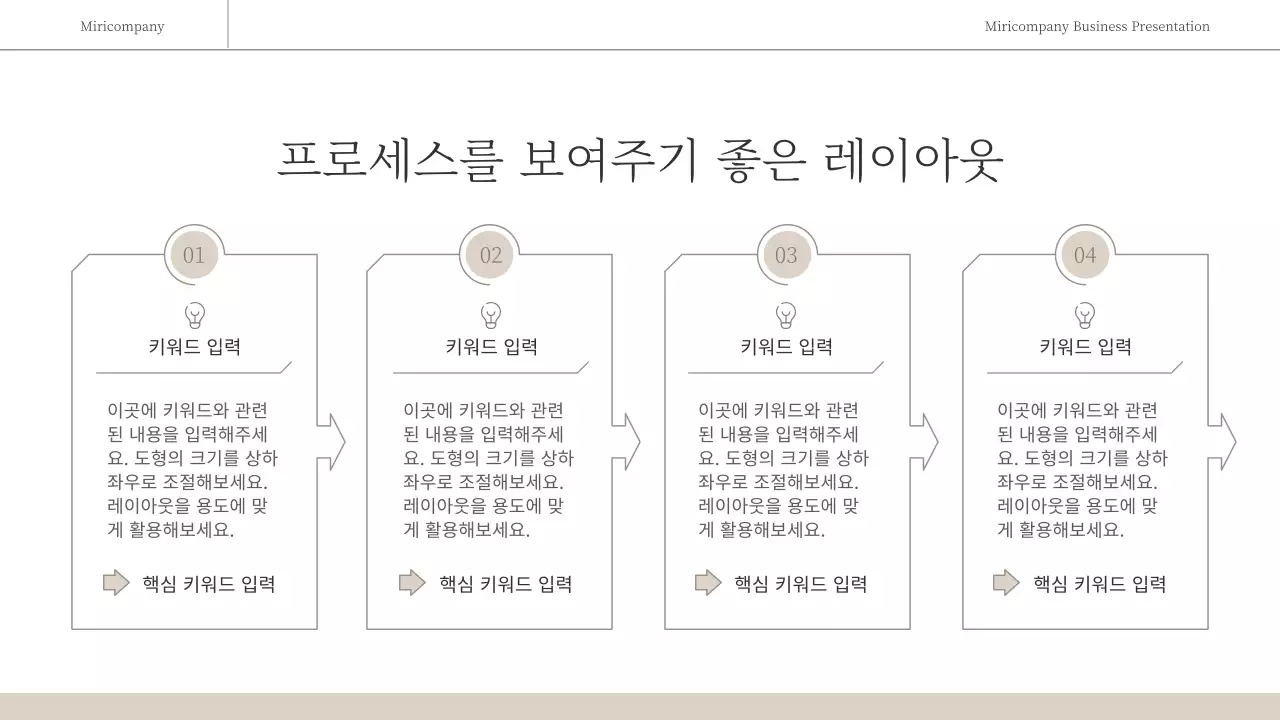갈색과 흰색의 심플한 감성적인 비즈니스 보고서