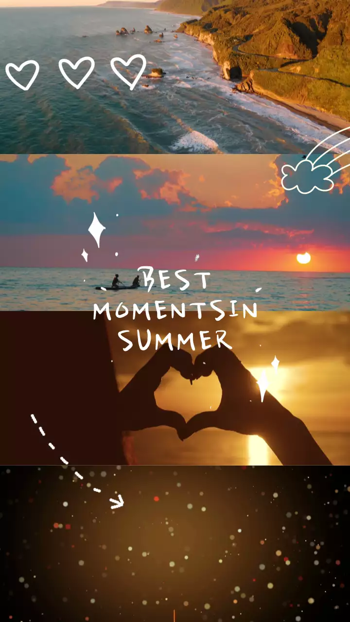 주황색 풍경이 담긴 감성적인 분위기의 여행 영상