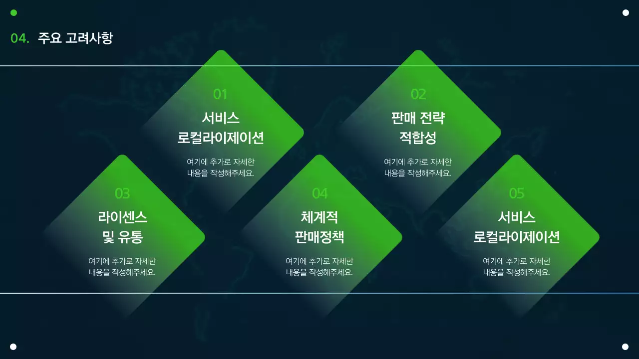 연두 남색 조합 어두운 지구 테마의 글로벌 비즈니스 전략 포럼