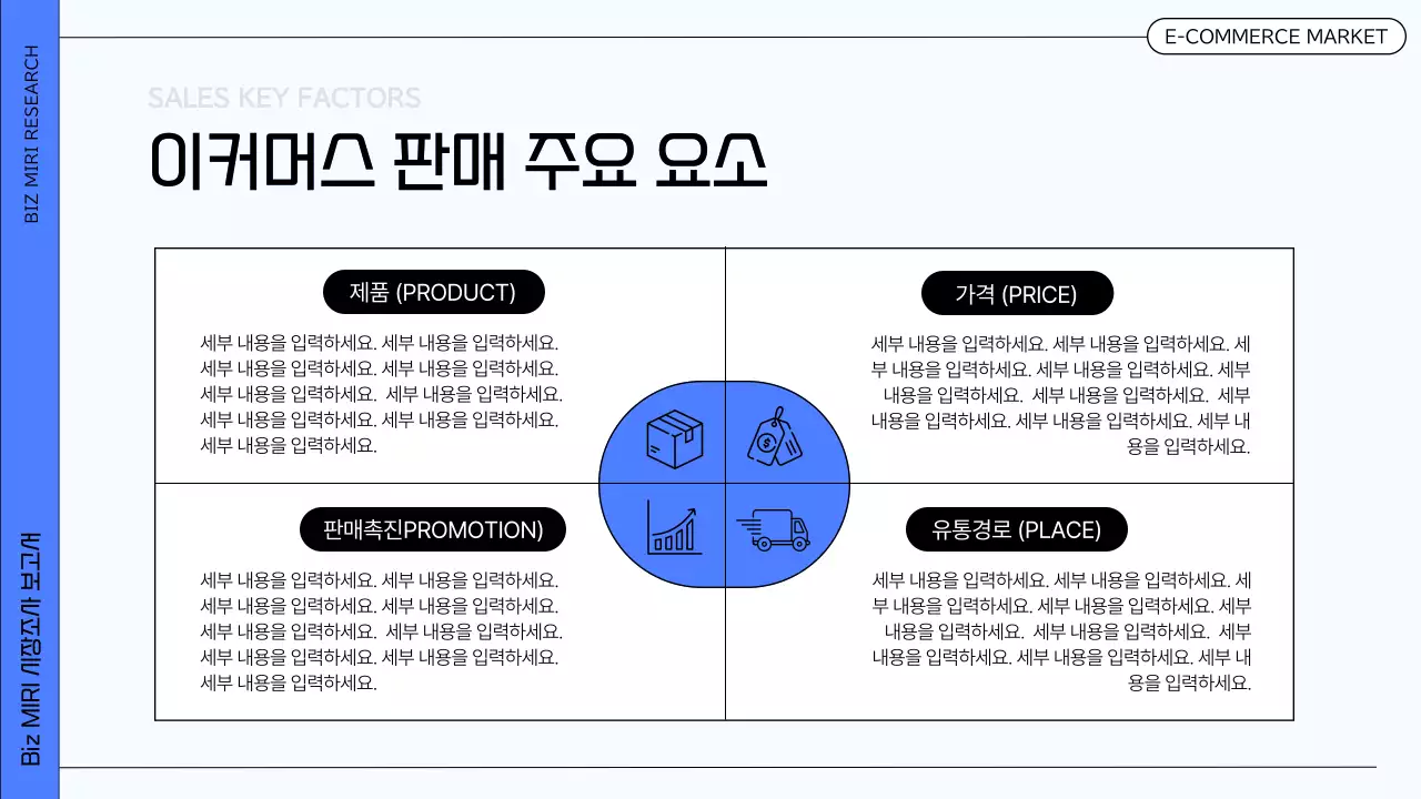 파랑의 모던한 비즈니스 시장조사 보고서