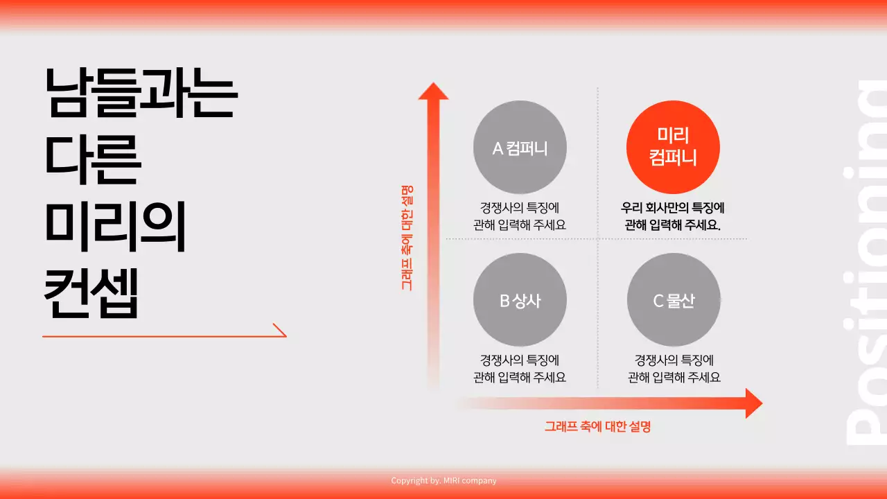 빨강과 흰색의 모던한 비즈니스 회사소개서