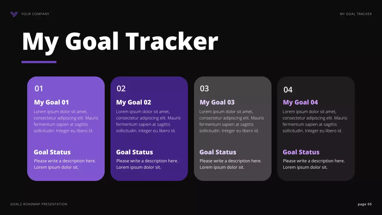 Black Modern Goals Roadmap Presentation