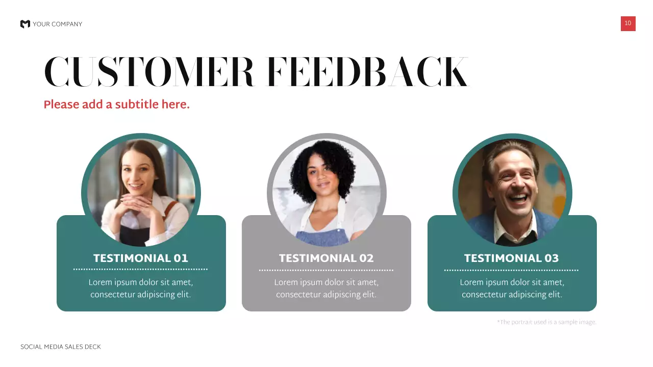 Red Modern Social Media Sales Presentation