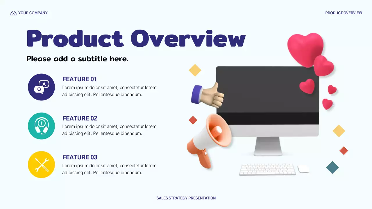 Blue Modern Sales Stratgy Presentation
