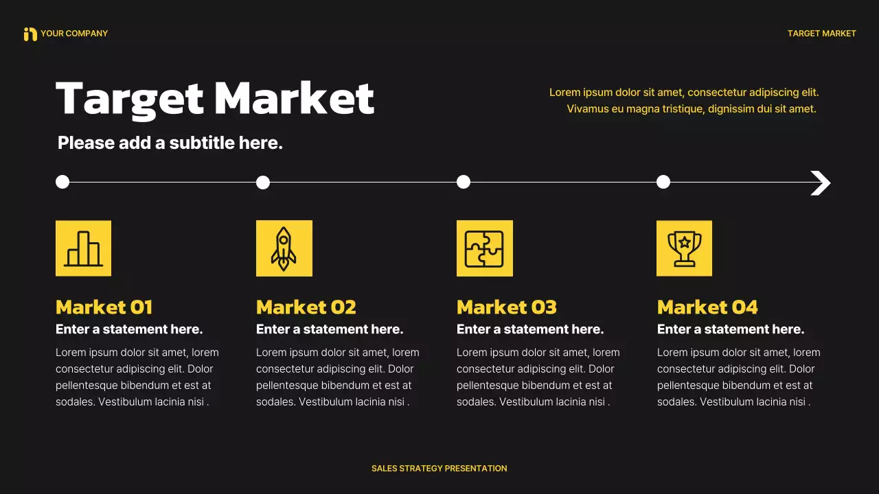Black Modern Sales Strategy Presentation