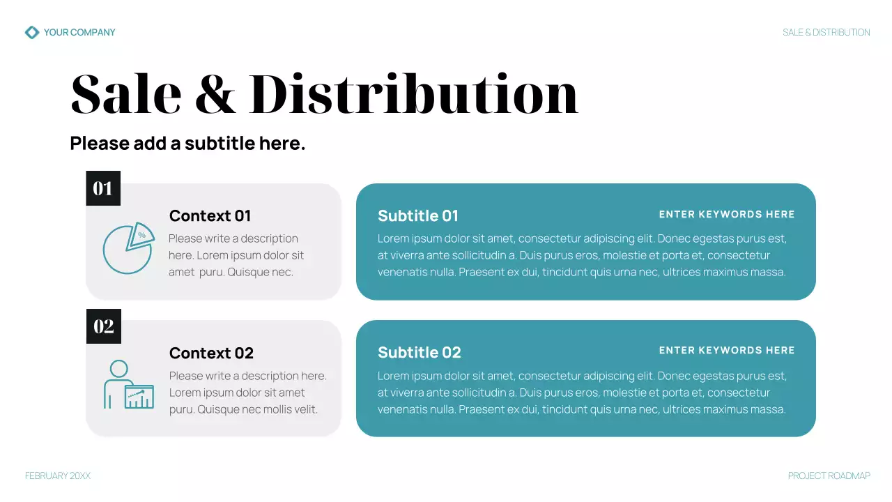 Teal Modern Business Product Roadmap Presentation