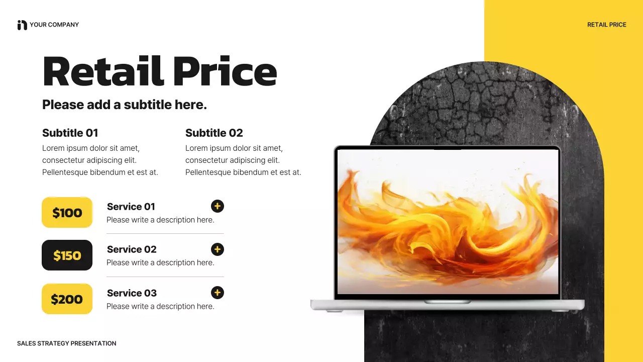 Black Modern Sales Strategy Presentation