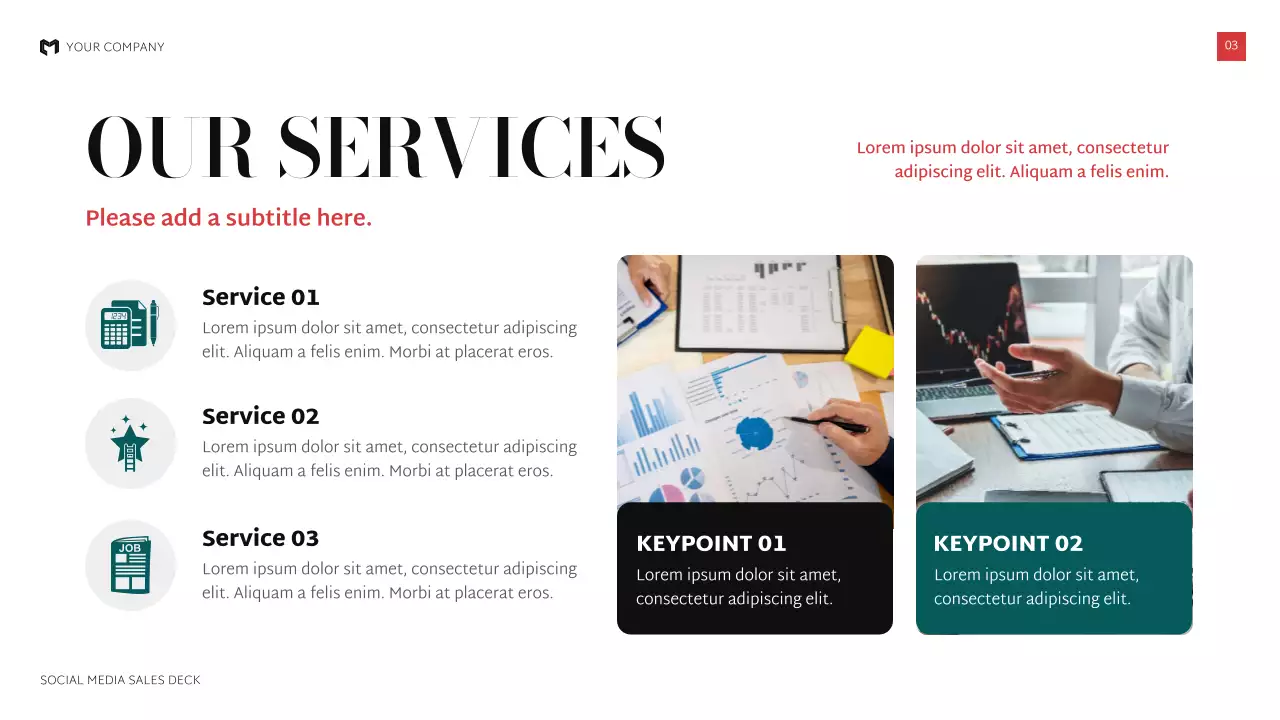 Red Modern Social Media Sales Presentation