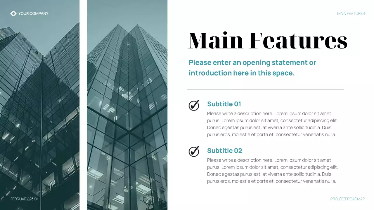 Teal Modern Business Product Roadmap Presentation