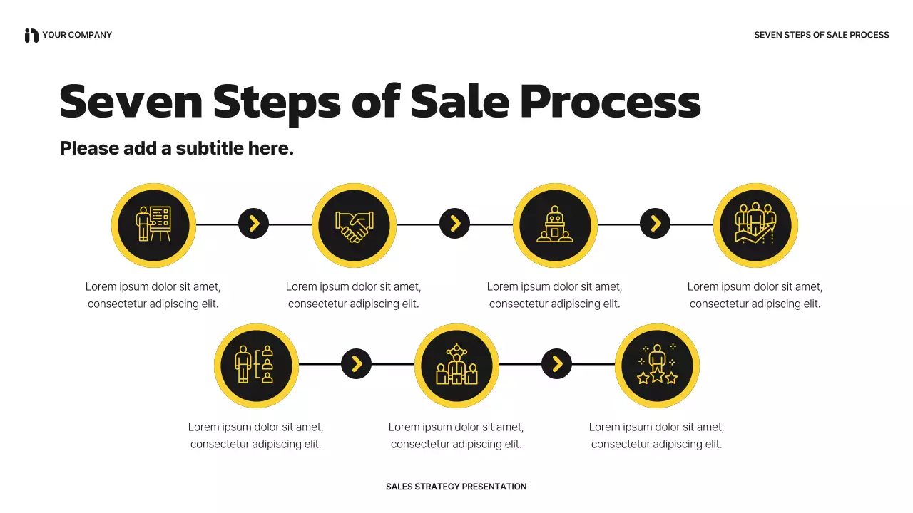 Black Modern Sales Strategy Presentation