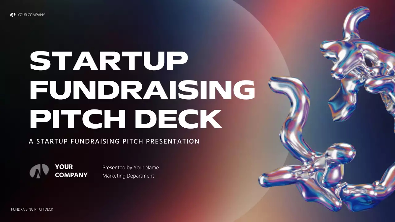 Black Futuristic Startup Pitch Presentation